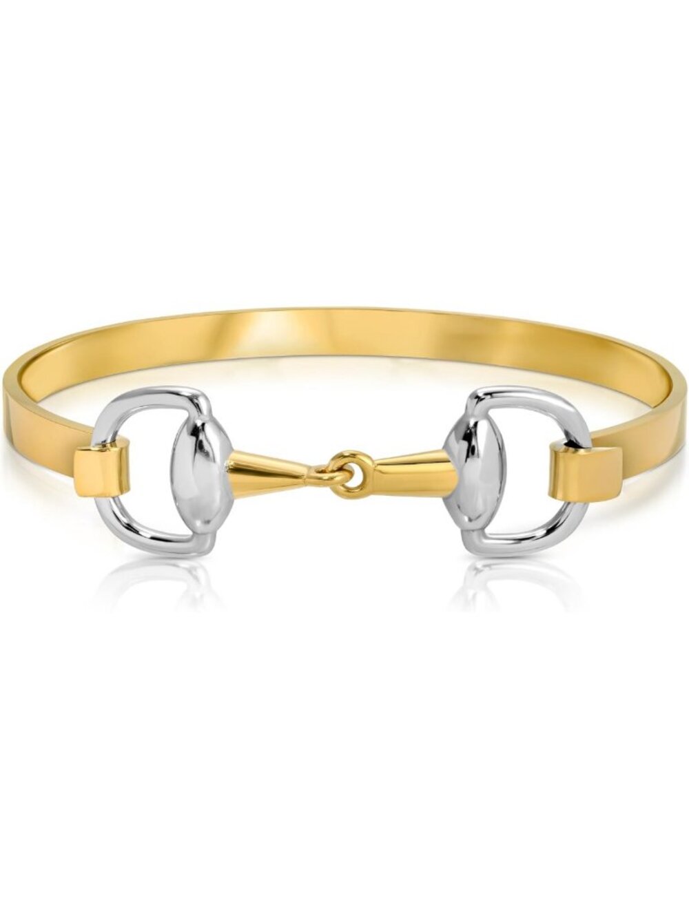 Minimalist Horsebit Bangle - 316 Stainless Steel, Western-Inspired Jewelry